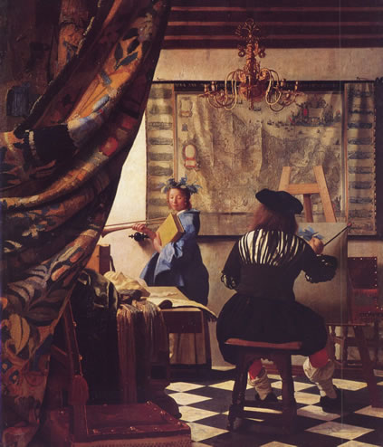 Vermeer's The Art Of Painting, 1666-1673