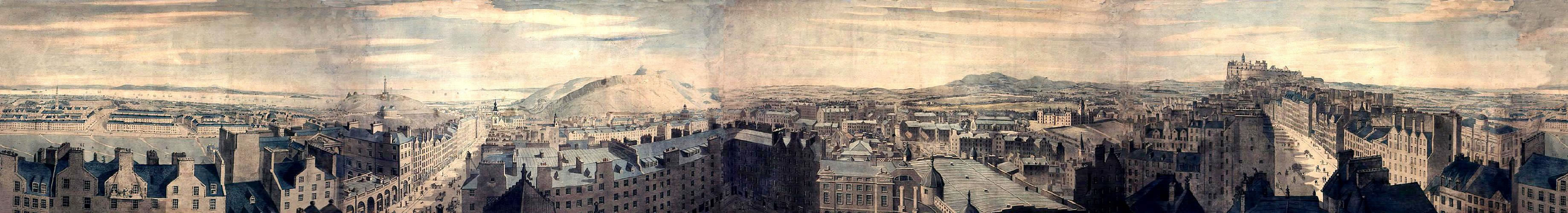 Robert Barker's Gigantic Panorama Of Edinburgh  From 1792