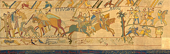 Last Scene Of The Bayeux Tapestry 1066