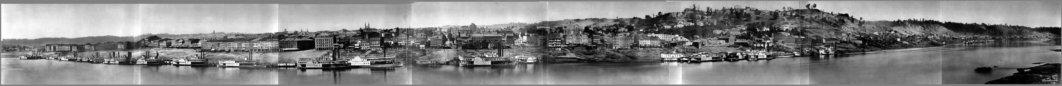 Daguerreotype View of Cincinnati Taken from Newport, Ky 1848