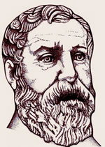 Drawing From A Bust Of Heron Of Alexandria