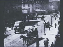 Single Frame From Le Prince's 1888 'Leeds Bridge Traffic