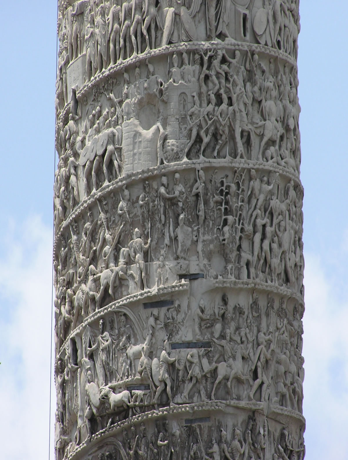 High Resoltion Photograph Of The Spiral Frieze Column Of Marcus Aurelius