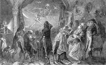 A Late Eighteenth Century Illustraion Of The Phantasmagoria 