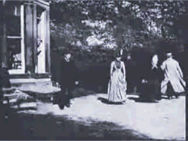 Remaining Frames From The First 'Film' Le Prince Shot Called 'Roundhay Garden Scene' From 1888